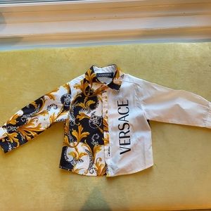 Versace kk da borocco print dress shirt